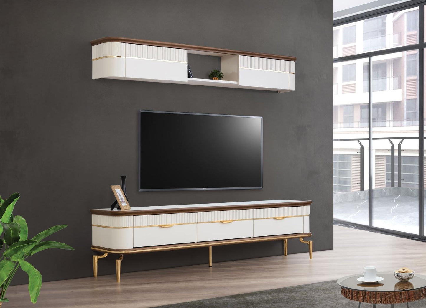 ELİF-Tv Ünitesi Beyaz